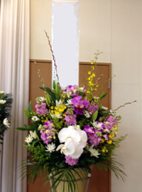 葬儀供花　洋花　名古屋市熱田区の葬儀社会館