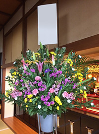 葬儀供花　和洋MIX　福岡県北九州市 自宅　届け