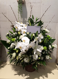 葬儀供花　自宅用アレンジメント　名古屋市天白区の自宅