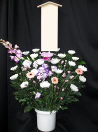 葬儀供花　和洋MIX　越谷市斎場