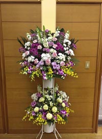 葬儀供花　洋花　館林市斎場届