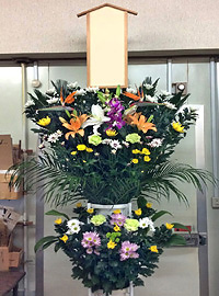 葬儀供花　和洋MIX　群馬県安中市　メモーリア豊徳　届け