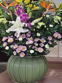 葬儀供花　洋花　静岡県三島市　自宅　届け