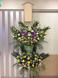 葬儀供花　和洋MIX　新潟県新潟市　花久別館絆　届け