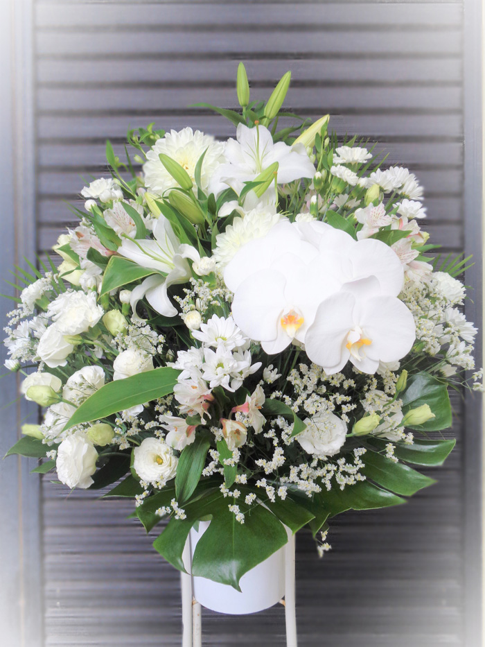 印西斎場 葬儀生花 スタンド花 洋花 葬儀お花お届け便