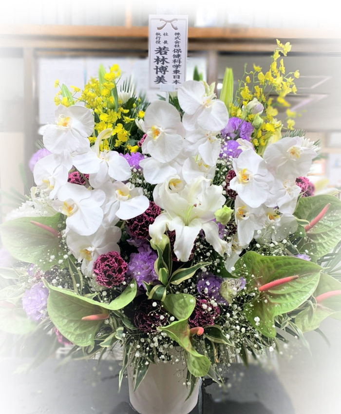 埼玉県行田市 告別式 枕花アレンジ 洋花 ご自宅届け 葬儀お花お届け便